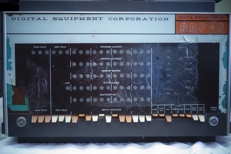 PDP8 front panel view