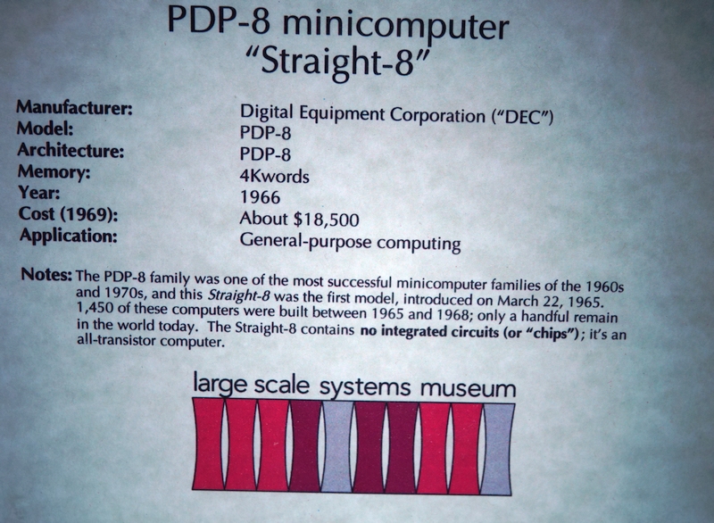 PDP8 info card